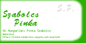 szabolcs pinka business card